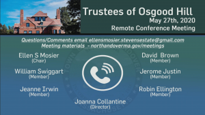 Trustees of Osgood Hill Meeting - 05.27.20