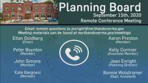 Planning Board - 09.15.2020