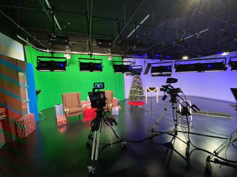tv studio control room equipment