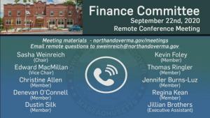 Finance Committee - 09.22.2020