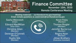 Finance Committee - 11.10.2020ee