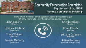 Community Preservation Committee - 09.10.2020