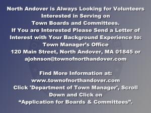 ![CDATA[ North Andover is Always Looking for Volunteers Interested in Serving on  Town Boards and... ]]