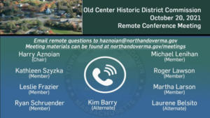 Old Center Historic District Commission - 10.20.2021
