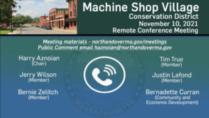 Machine Shop Village Conservation District Meeting - 11.10.2021