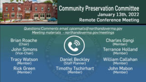 Community Preservation Committee - 01.13.2022