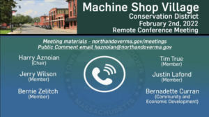 Machine Shop Village Conservation District Meeting - 02.02.2022