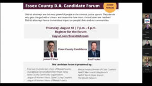 2022 Essex County District Attorney Candidate Forum